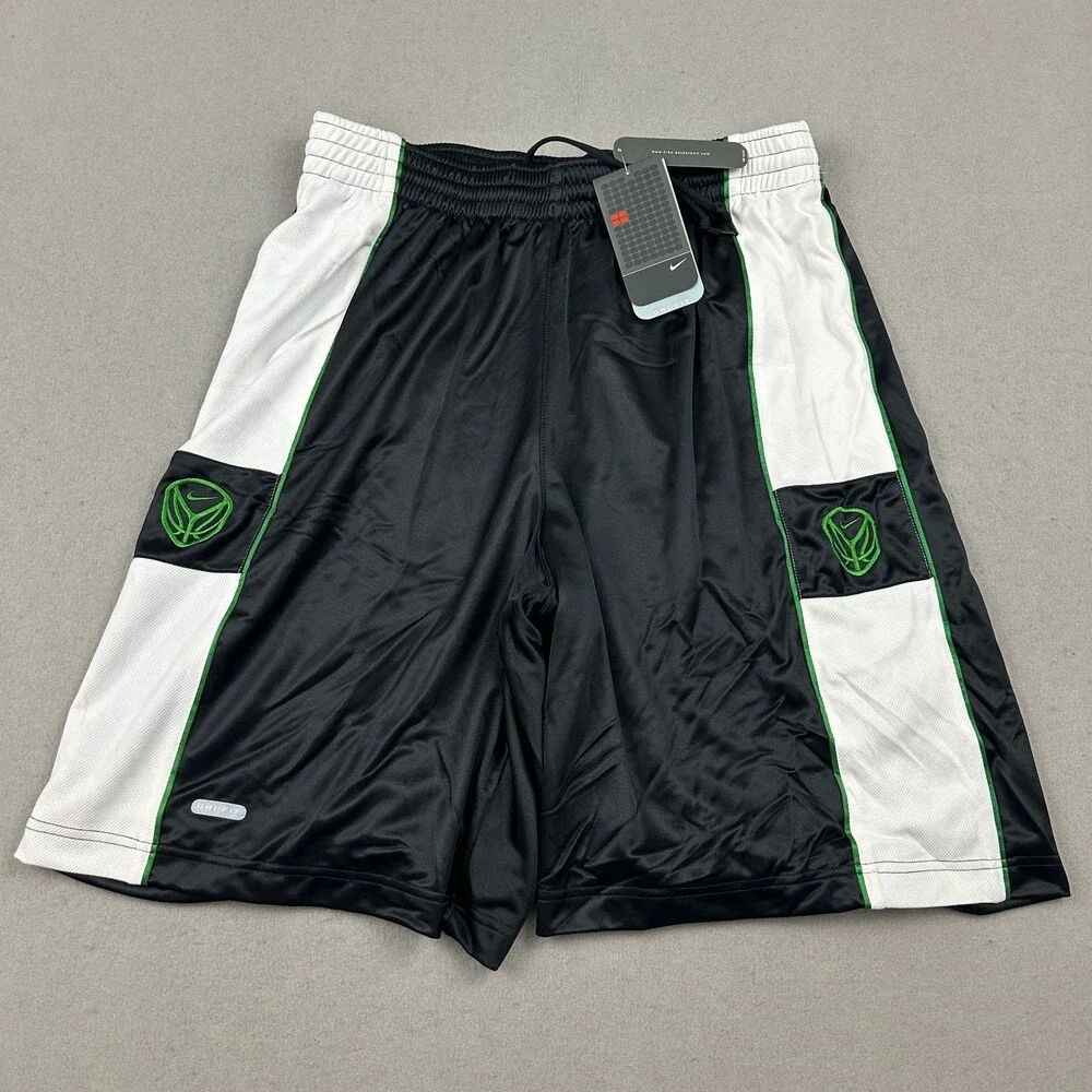 Nike Shorts Men Extra Large Black Basketball HoopTechMesh Swoosh Star Logo